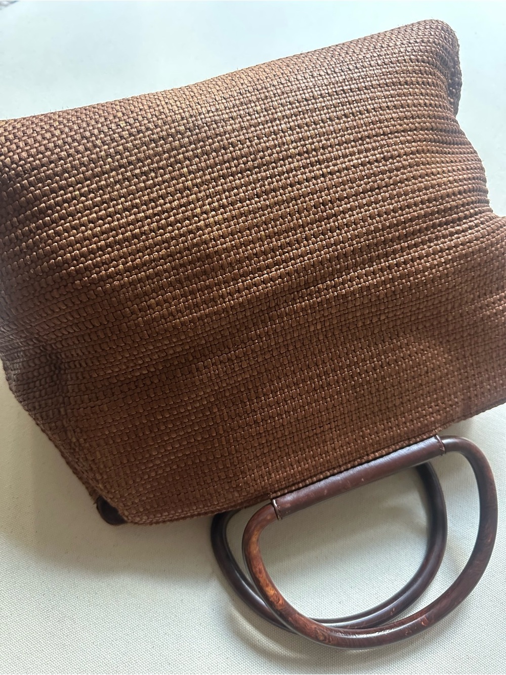 CHANEL Brown Woven Top-Handle Tote - Picture 2 of 16
